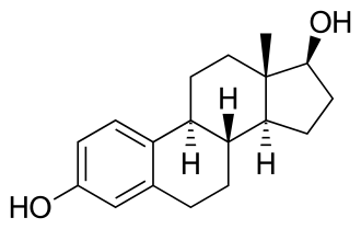 Estradiol molecular structure